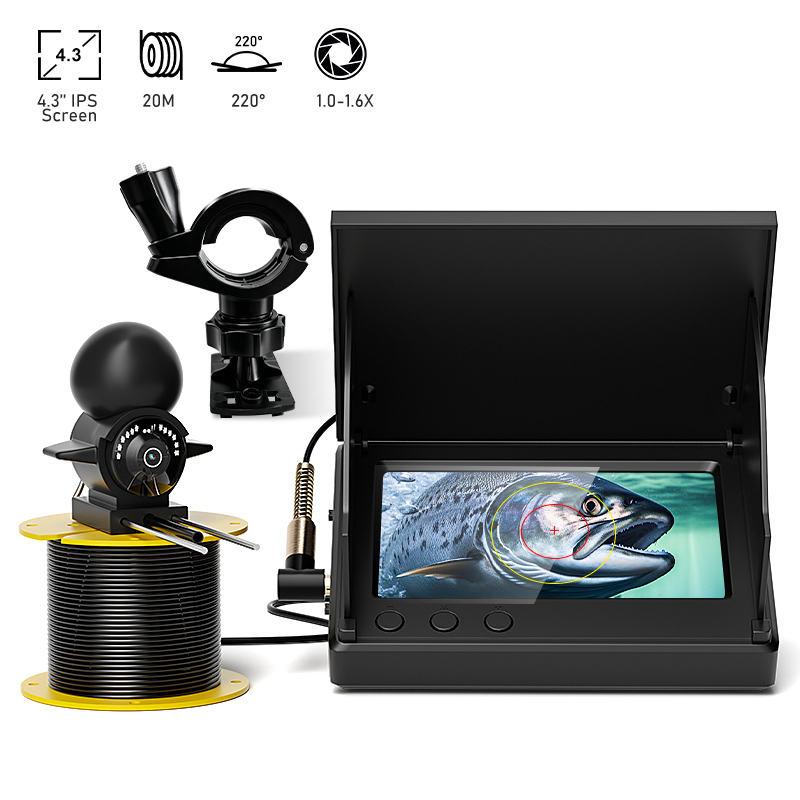 Fishing Depth Finder - 4.3'' LCD Taşınabilir Balık Bulucu, 220'lik