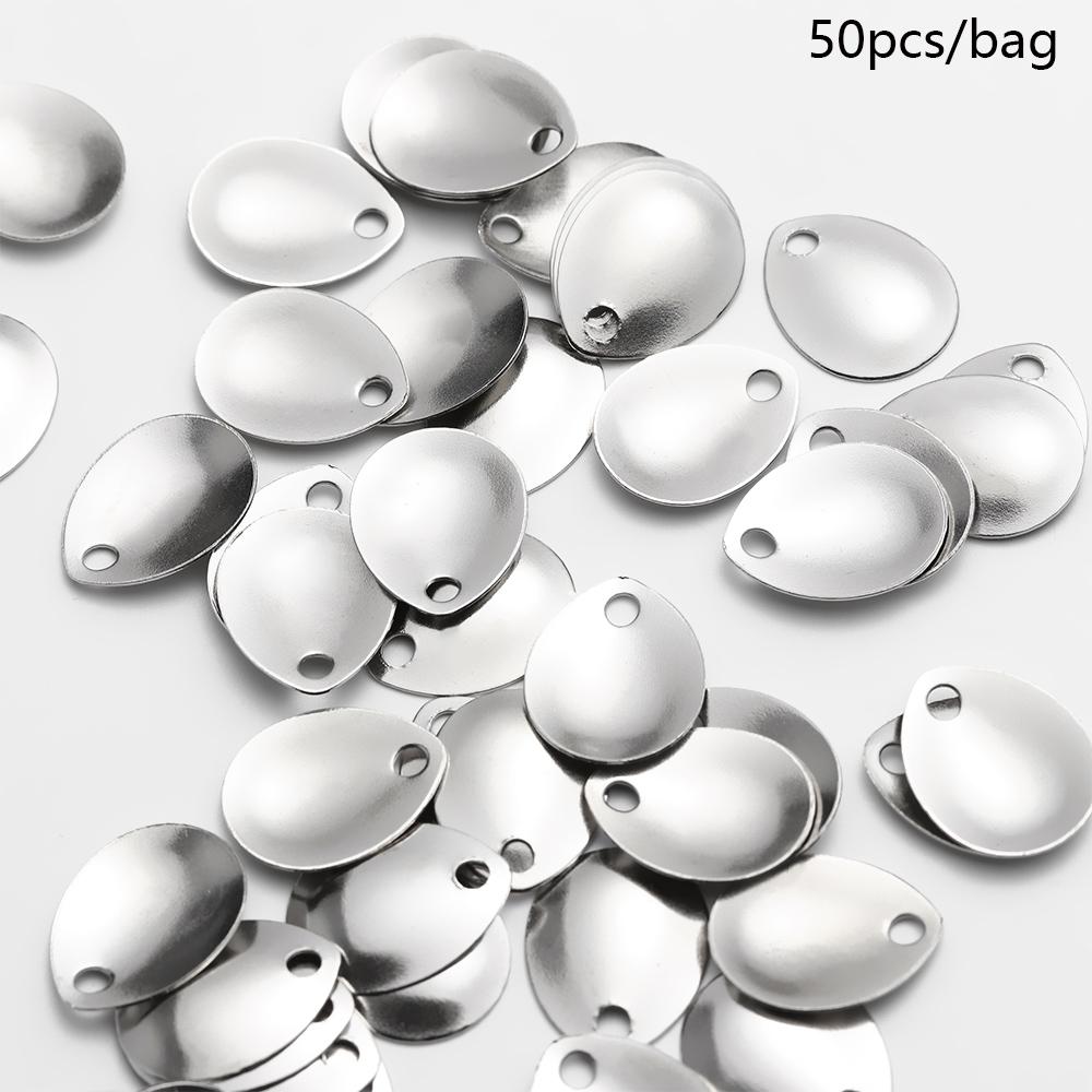 Bite Alarm - 50 adet gümüş pürüzsüz nikel Sequins