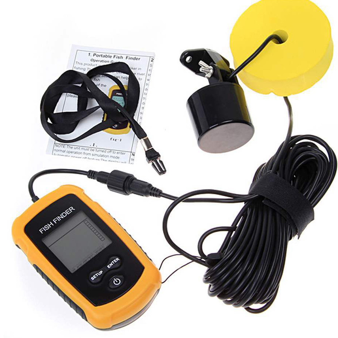 Alarm 100M Taşınabilir Sonar B - Fish Finder Transducer incelemesi ve fiyatı